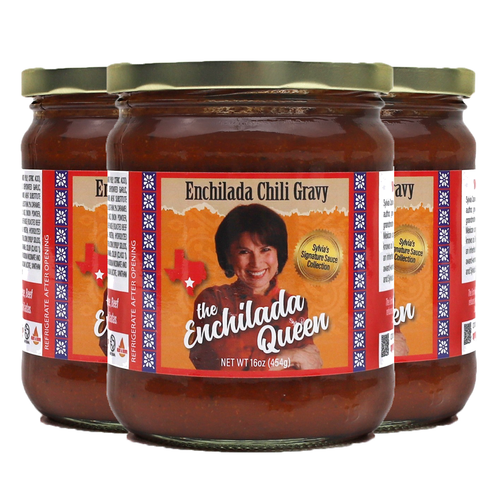 Enchilada Queen Chili Gravy 3-pack, Tex-Mex sauce 16 oz